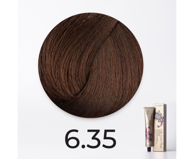 Краска для волос FarmaVita Life Color Plus 6.35 светлый шоколад, 100мл