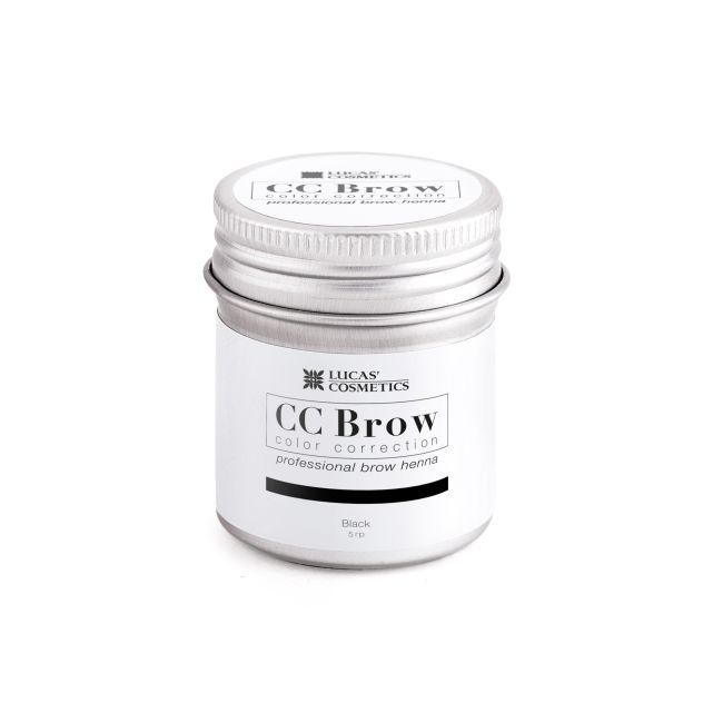 Хна для бровей CC Brow (black) в баночке (черный), 5 гр