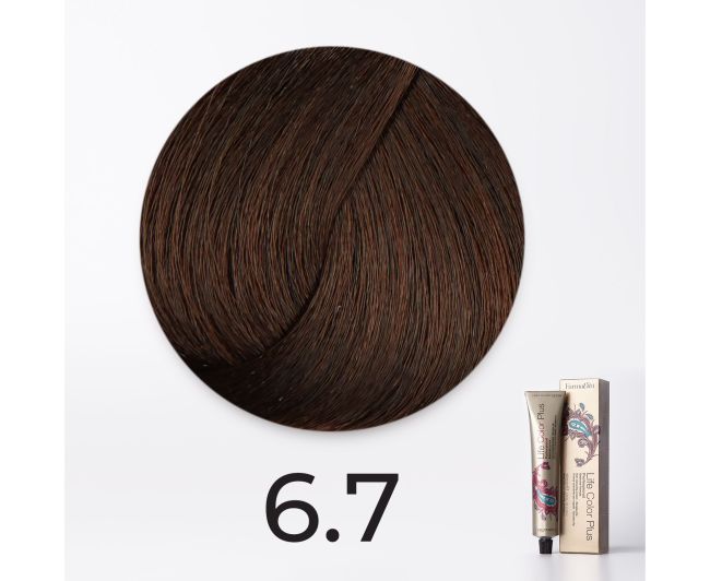Краска для волос FarmaVita Life Color Plus 6.8/6.7 светлый коричневый кашемир, 100мл