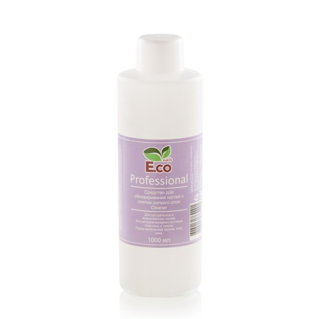 Средство для обезжиривания ногтей и снятия липкого слоя E.co Nails Cleaner Professional 1000мл