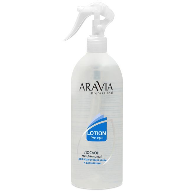 Лосьон перед депиляцией мицеллярный для подготовки кожи ARAVIA Professional 500мл.
