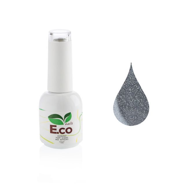 Верхнее покрытие для гель-лака светоотражающее E.co Nails Disco Top Coat, 10 мл