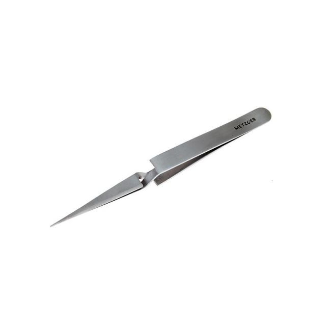 Пинцет прямой-острый Metzger Eye Brow Fit РТ-6521-D, 12.5см