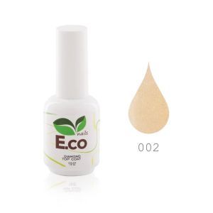 Верхнее покрытие для гель-лака с блестками E.co Nails Diamond Gold Top Coat №02 15 мл Верхнее покрытие для гель-лака с блестками E.co Nails Diamond Gold Top Coat №02 15 мл