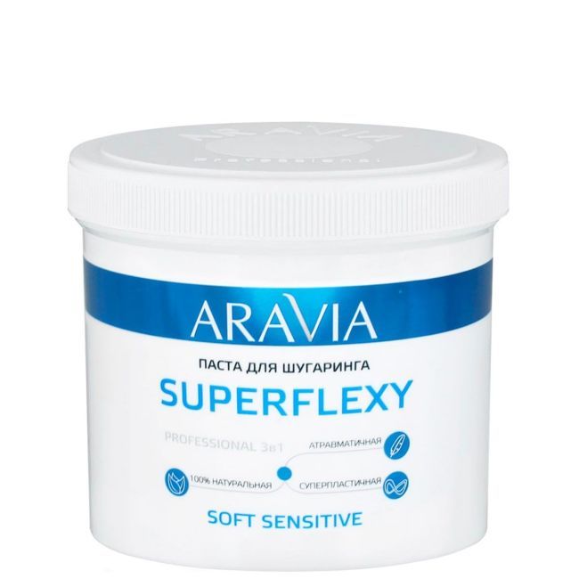 Сахарная паста для шугаринга ARAVIA Professional SUPERFLEXY Soft Sensetive 750г.
