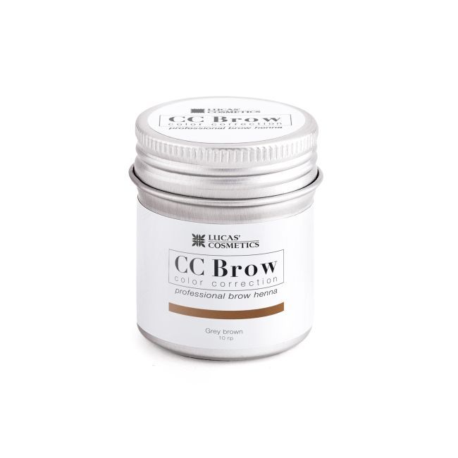 Хна для бровей CC Brow (grey brown) в баночке (серо-коричневый), 10 гр