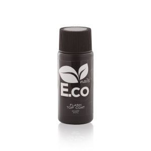Верхнее покрытие супер глянец для гель-лака E.co Nails Flash Top Coat, 30 мл Верхнее покрытие супер глянец для гель-лака E.co Nails Flash Top Coat, 30 мл