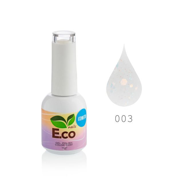 Гель-лак для ногтей  E.co Nails Confetti  №03, 10мл.
