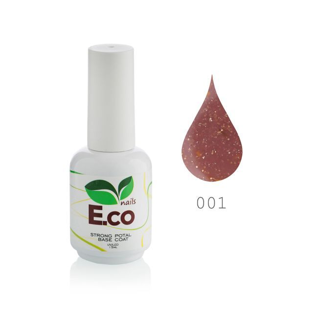 Базовое покрытие для гель-лака  E.co Nails Strong Potal Base Coat  №01, 15 мл