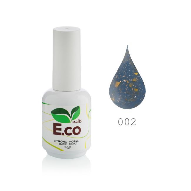 Базовое покрытие для гель-лака  E.co Nails Strong Potal Base Coat  №02, 15 мл