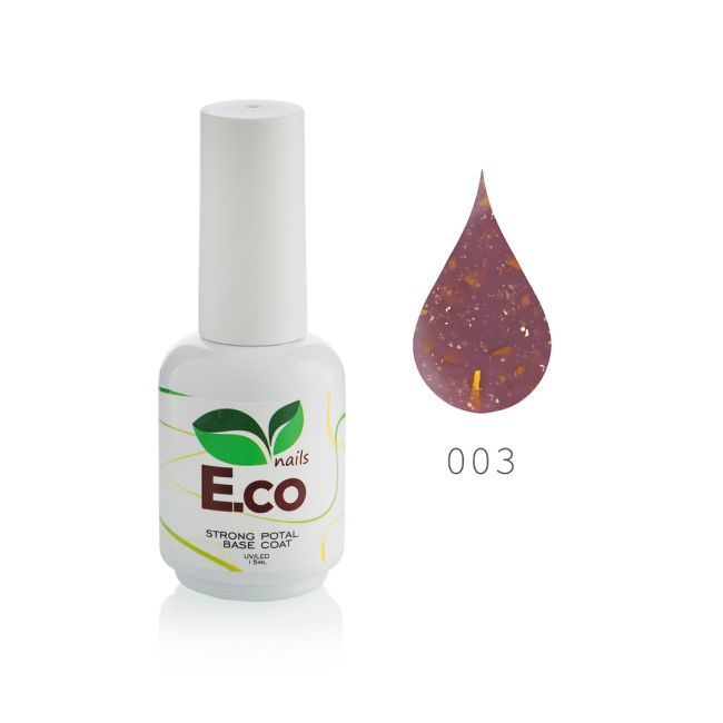 Базовое покрытие для гель-лака  E.co Nails Strong Potal Base Coat  №03, 15 мл