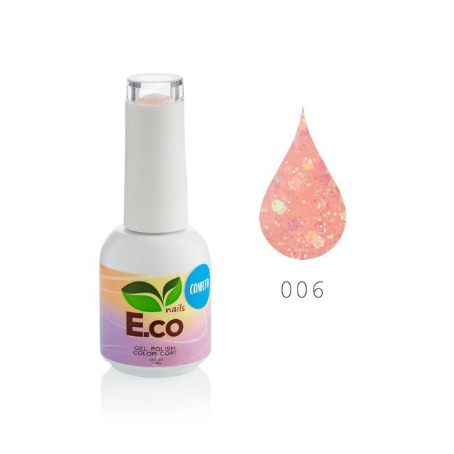 Гель-лак для ногтей  E.co Nails Confetti  №06, 10мл.