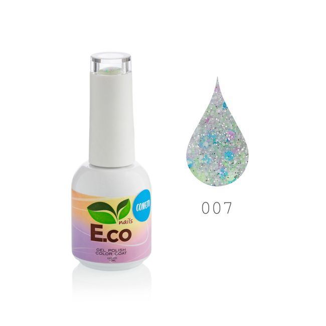 Гель-лак для ногтей  E.co Nails Confetti  №07, 10мл.